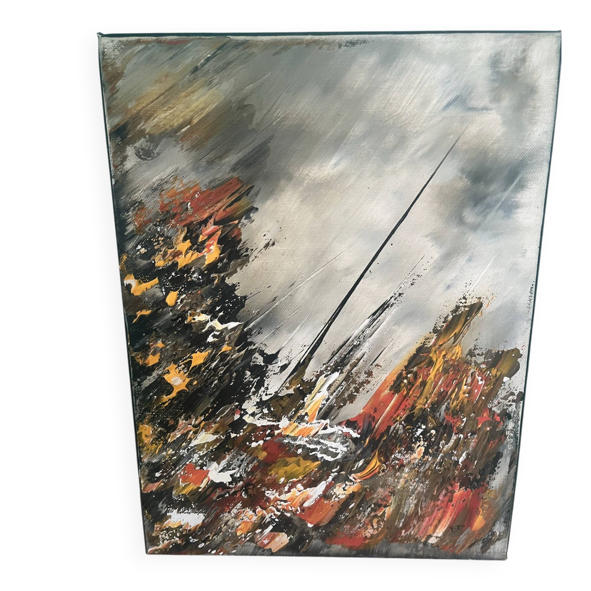 Abstract painting – frédéric dupont-dromard (30x40 cm) – acrylic