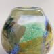 Murano glass vase with gold leaf inclusion, 12 cm, Italy