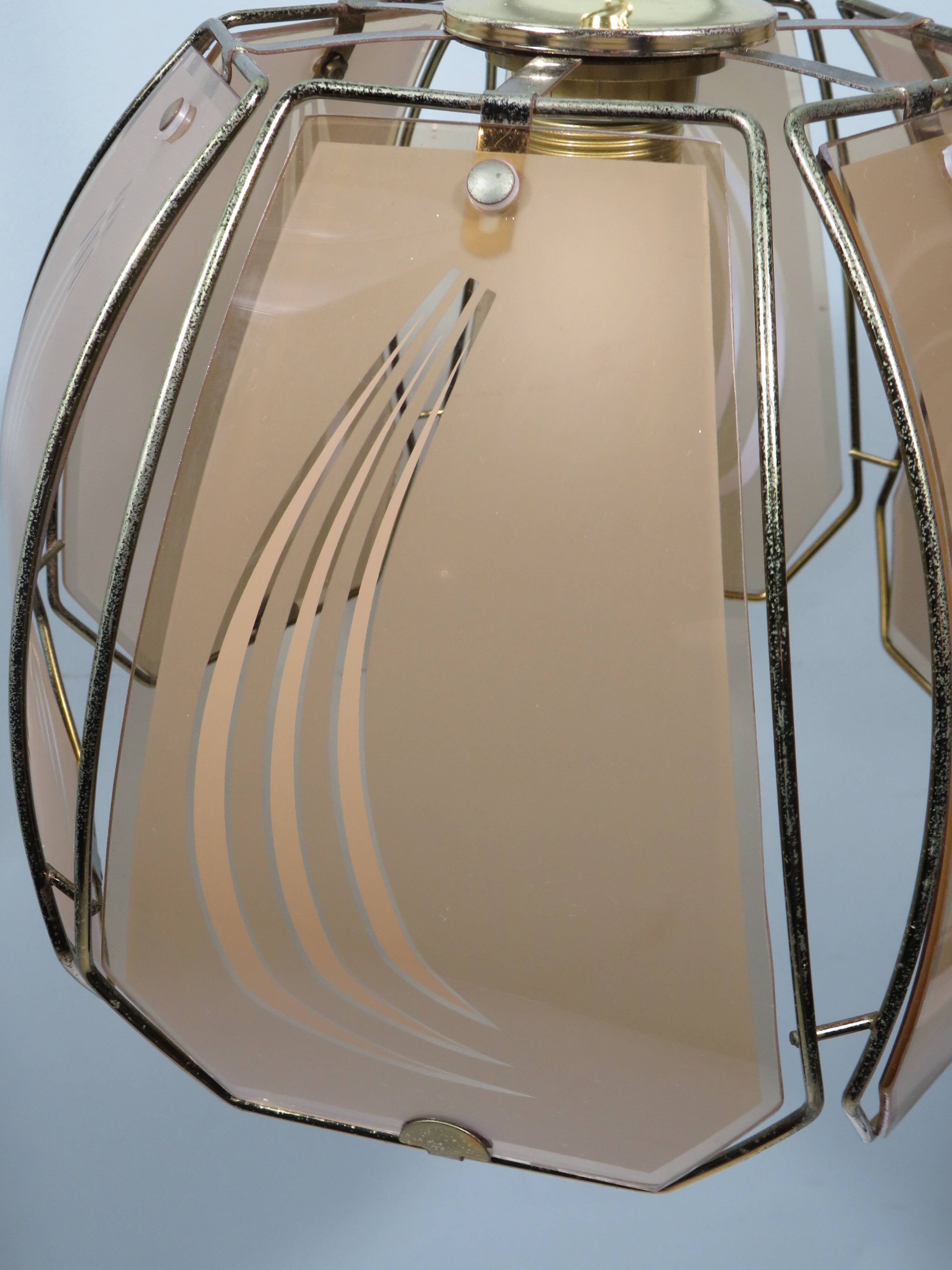 Vintage pendant light, Massive Belgium 1970