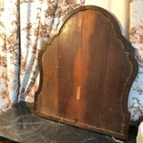 18th century mahogany hairdresser mirror 59x50cm