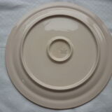 Plat a tarte en faience de Longwy