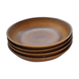 Set of 4 deep sandstone plates from Longchamp