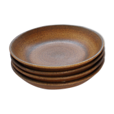 Ensemble de 4 assiettes creuses en grès de Longchamp