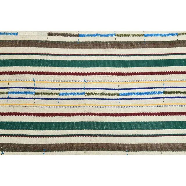 Vintage Turkish Oushak Handmade Wool Cotton Beige Area Rug 150x227