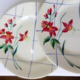 4 vintage flat plates of Niderviller model Saumur 220542