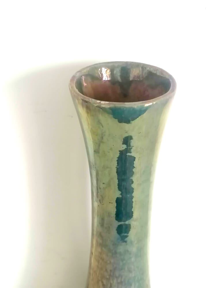 Vase by Cytère, flamed sandstone from Rambervillers around 1930