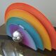 Metal design rainbow lamp