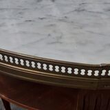 Louis XVI style coffee table with marble