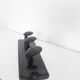Wall coat rack -Genexco - 3 metal hooks - 1990