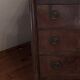 Commode ancienne 3 tiroirs style Empire/Restauration Poignées bronze cordée