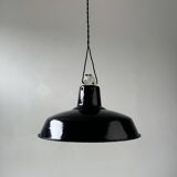 OLD INDUSTRIAL ENAMELED SUSPENSION 35 CM