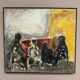 Original Danish Oil on Canvas“Figurative Composition” by Max Bilde