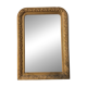 Louis Philippe Mirror 104x73 Wood and Gilded Stucco with Baroque Decor Late 19th Century
