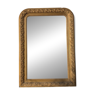 Cream Painted Indian Mirror - 19thC (62 x 153cm) Cream Painted Indian Mirror - 19thC (62 x 153cm)