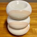 Trio of candle holders entirely handmade