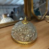 Chisled glass applique