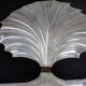 Liane Rougier lamp shell Benetier design 1970 in methacrylate