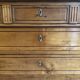 18th-century antique chest of drawers from the Louis XVI period in blonde walnut.