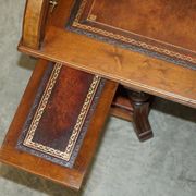 Shannon File Co drum desk in Victorian walnut with certificate.
