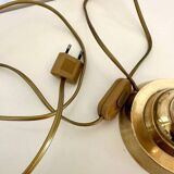 Brass and wool lamp