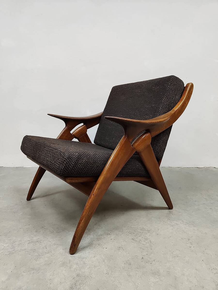 Dutch design 'De Knoop' easy chair armchair De Ster Gelderland 1960s