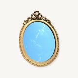 Large oval Louis XVI style mirror 47x65cm