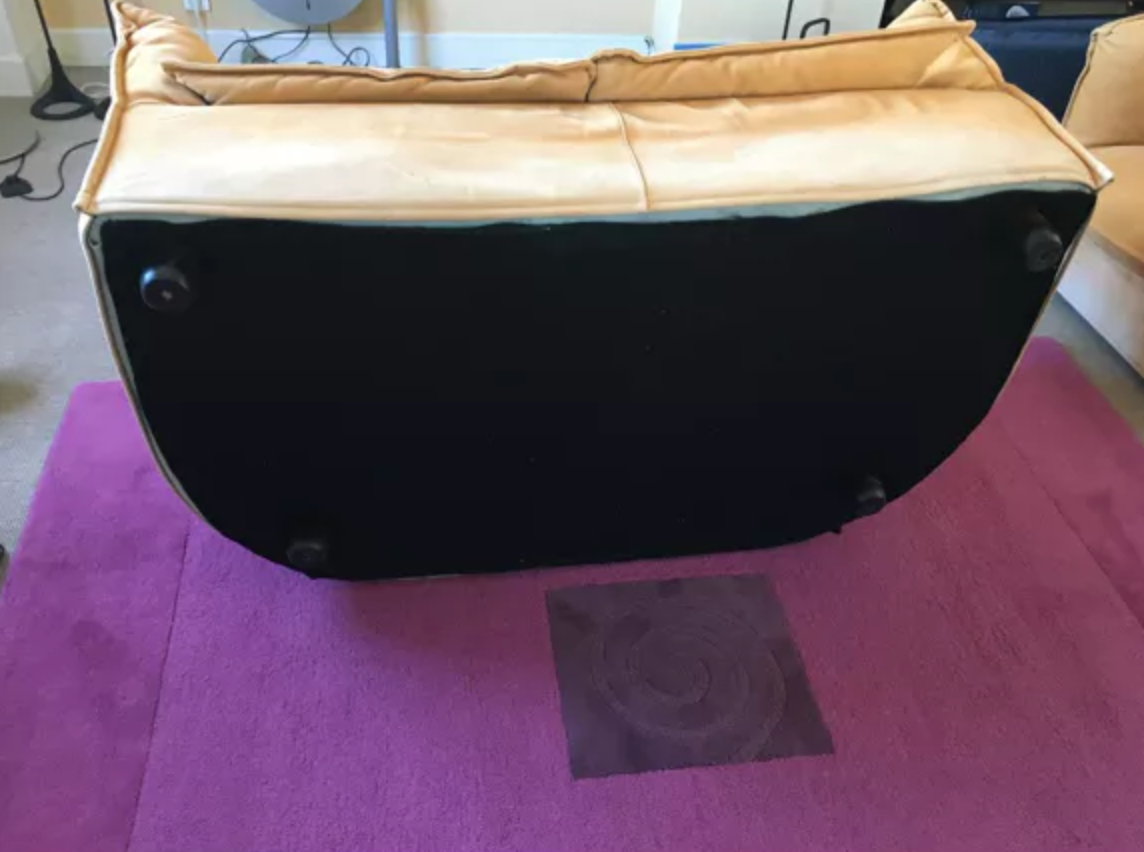 Alcantara leather sofa 2 places