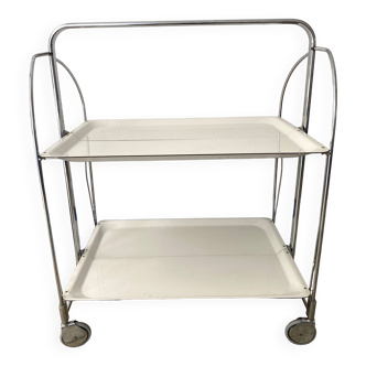 Foldable rolling table vintage trolley trolley