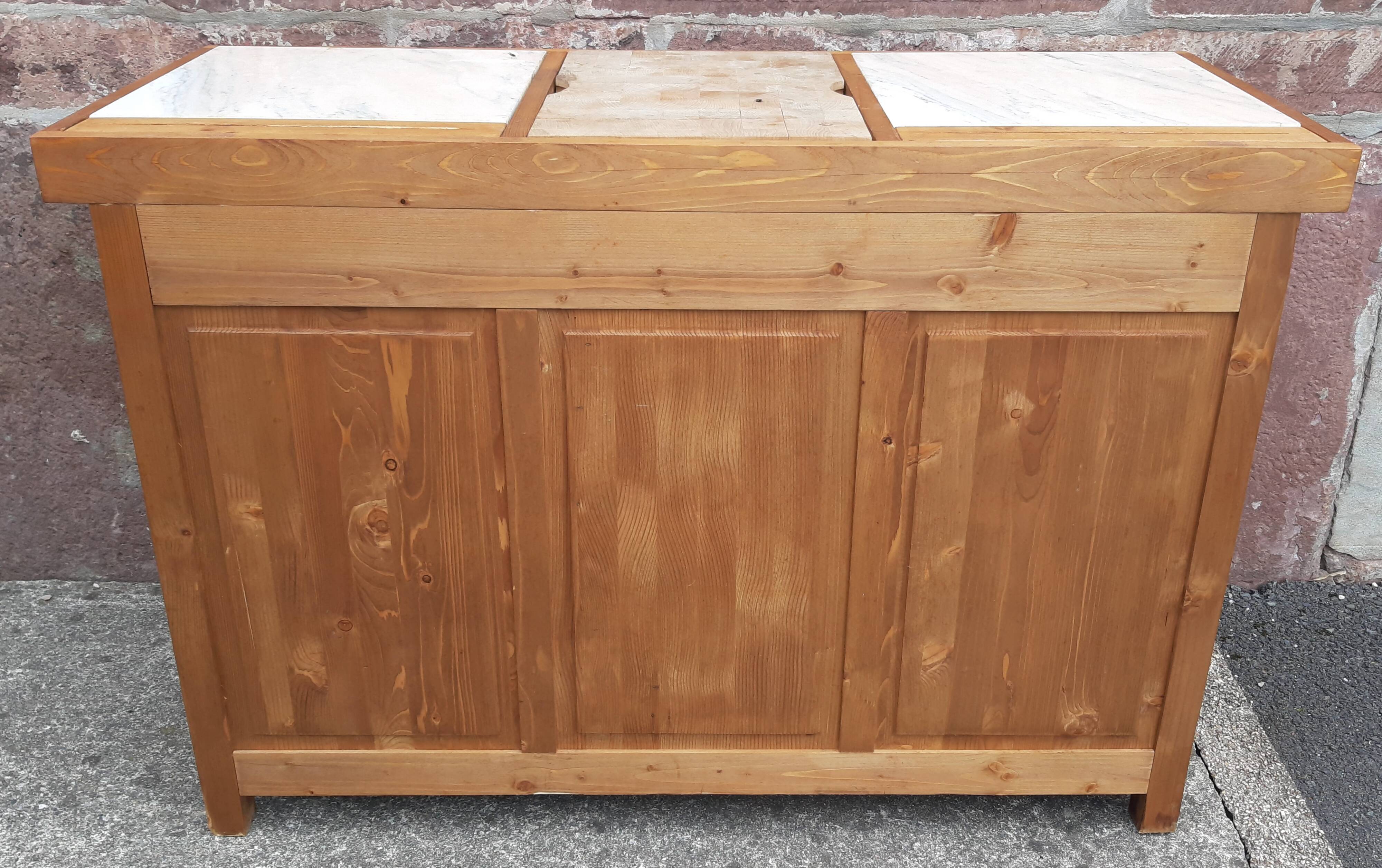 Buffet de cuisine - Billot - Table de boucher