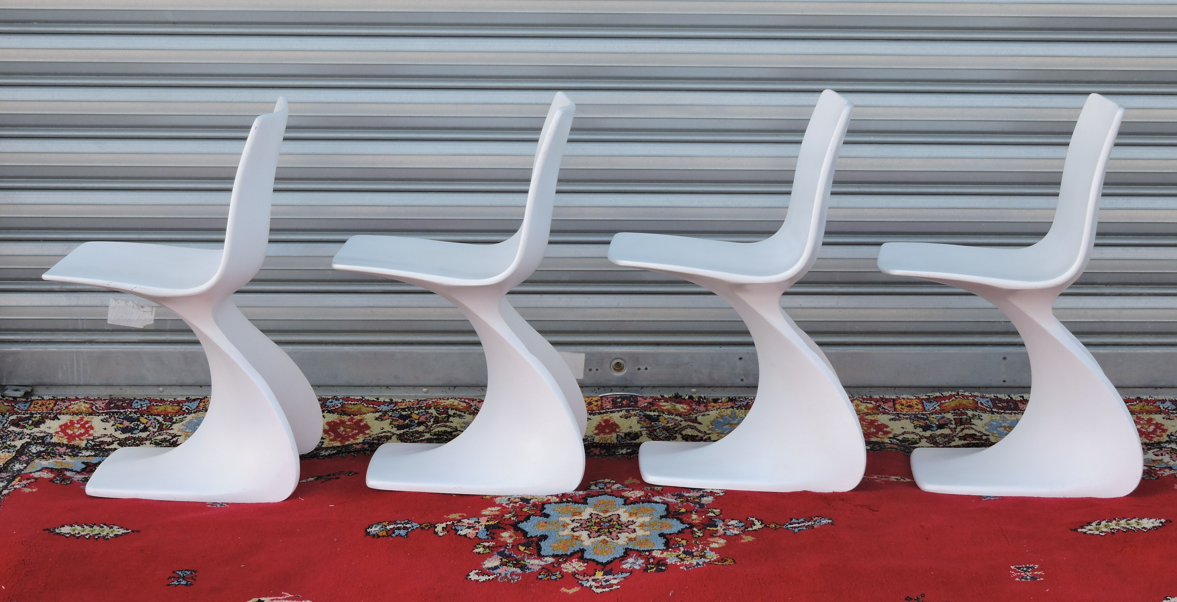 Set of four chairs " Naila " by Christian Adam. Edition Newform