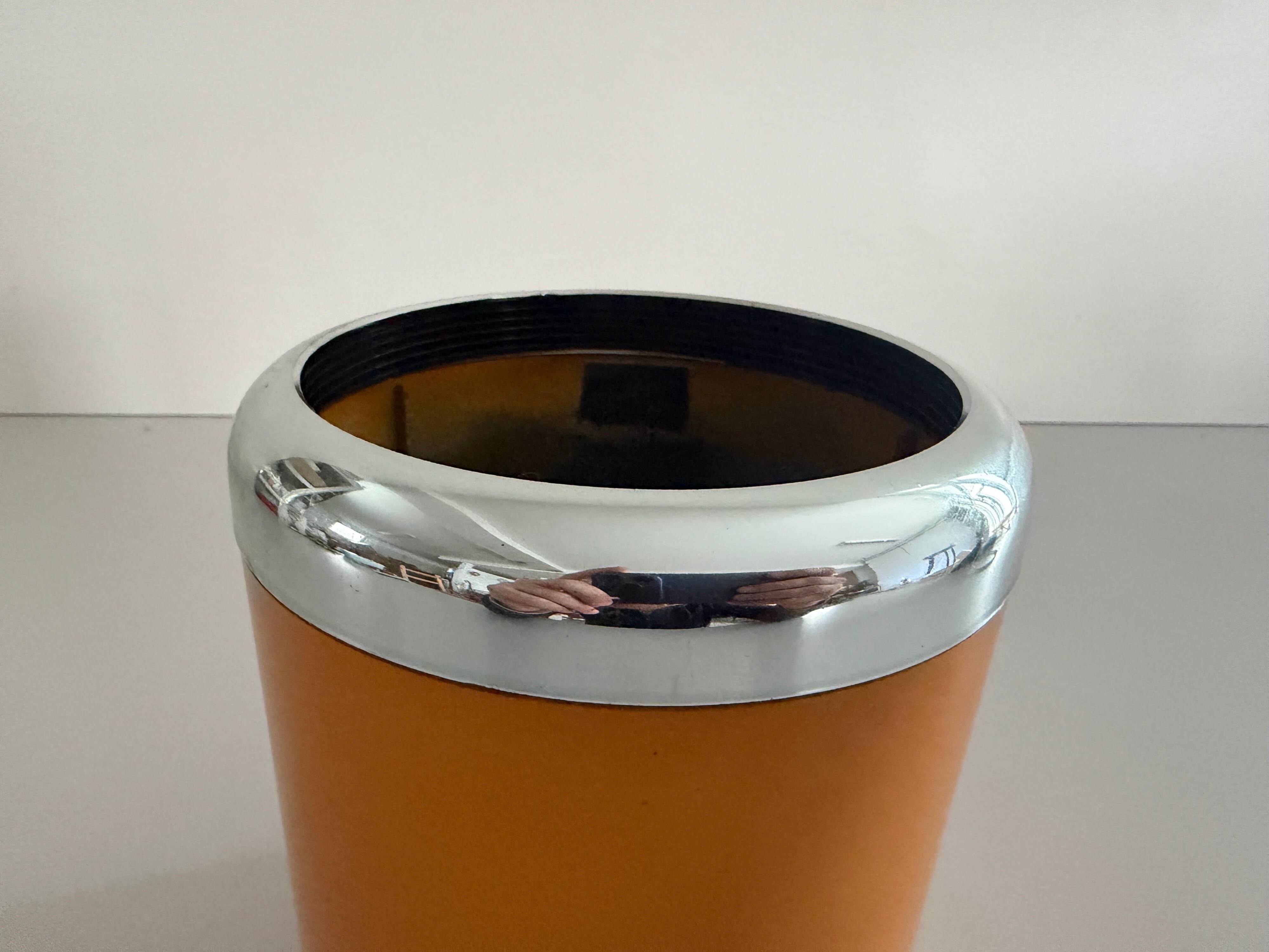 Flush mount in orange plexiglass by Kinkeldey, 1970s, Germany.