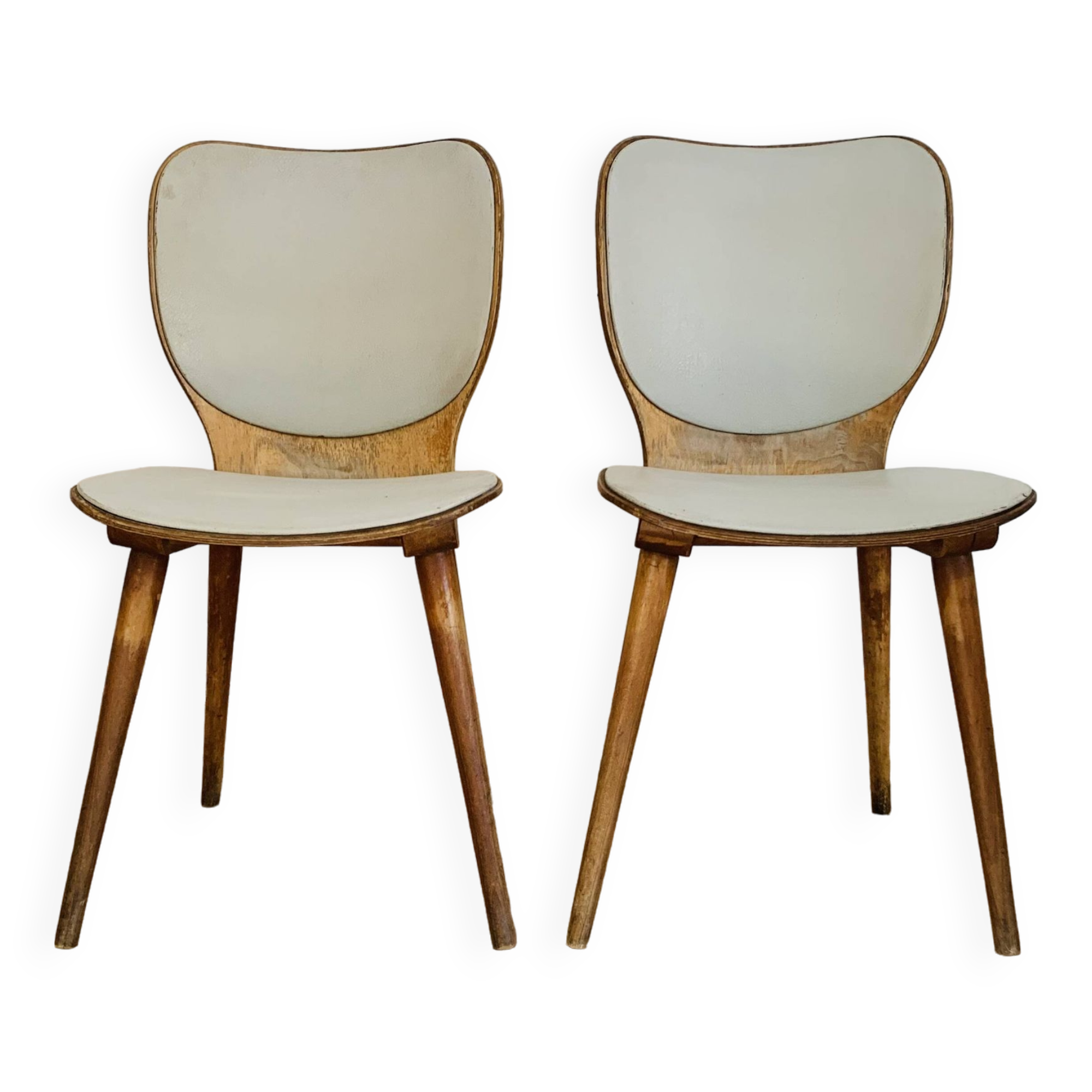 Paire de chaises vintage baumann