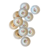 Set of 12 vintage deep plates - Fabiola model from Lunéville -
