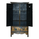 Chinese lacquered wedding cabinet painted circa 1920