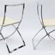 4 foldable chairs model "luisa" by marcello cuneo for mobel italia