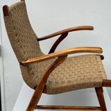 Vintage Bas van Pelt Rope Chair