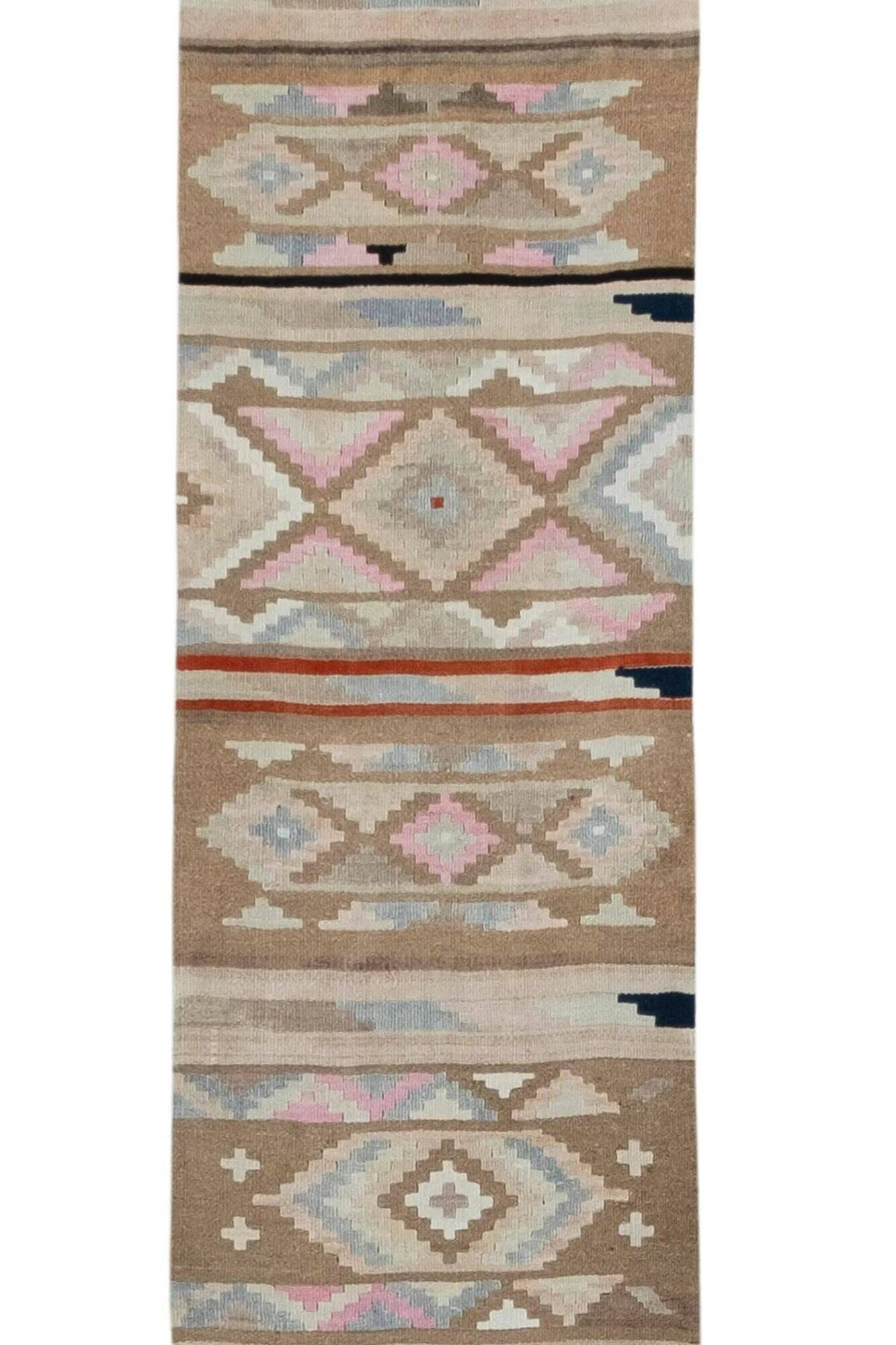 Vintage Turkish hallway rug 70x682 cm