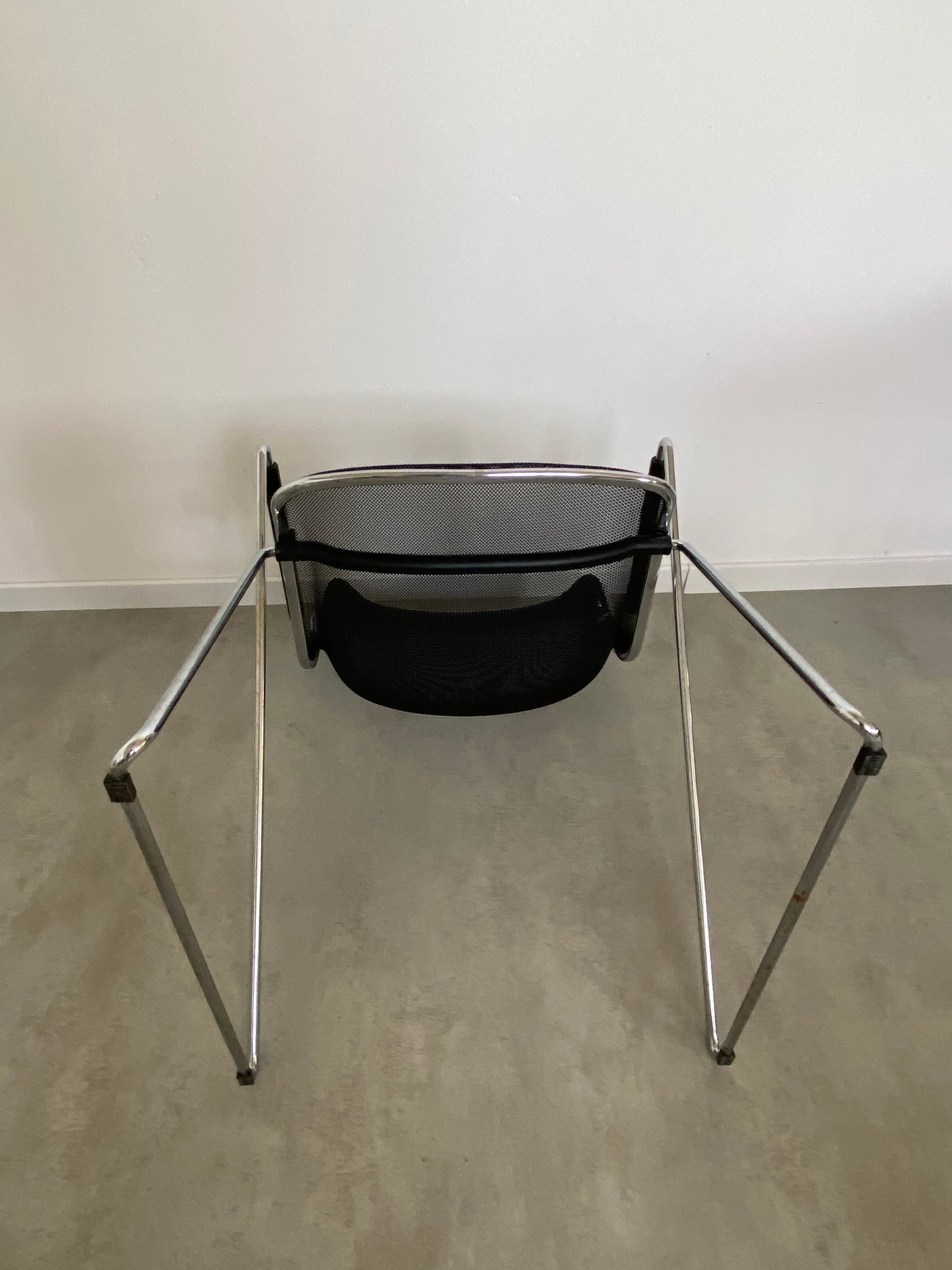 Set of 6 chairs "Penelope" by Charles Pollock for Castelli design year 1980