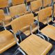 Lot of 18 vintage stackable bistro chairs 1970