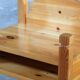 Pair of vintage chunky solid pine bedside tables, Denmark, 1970s