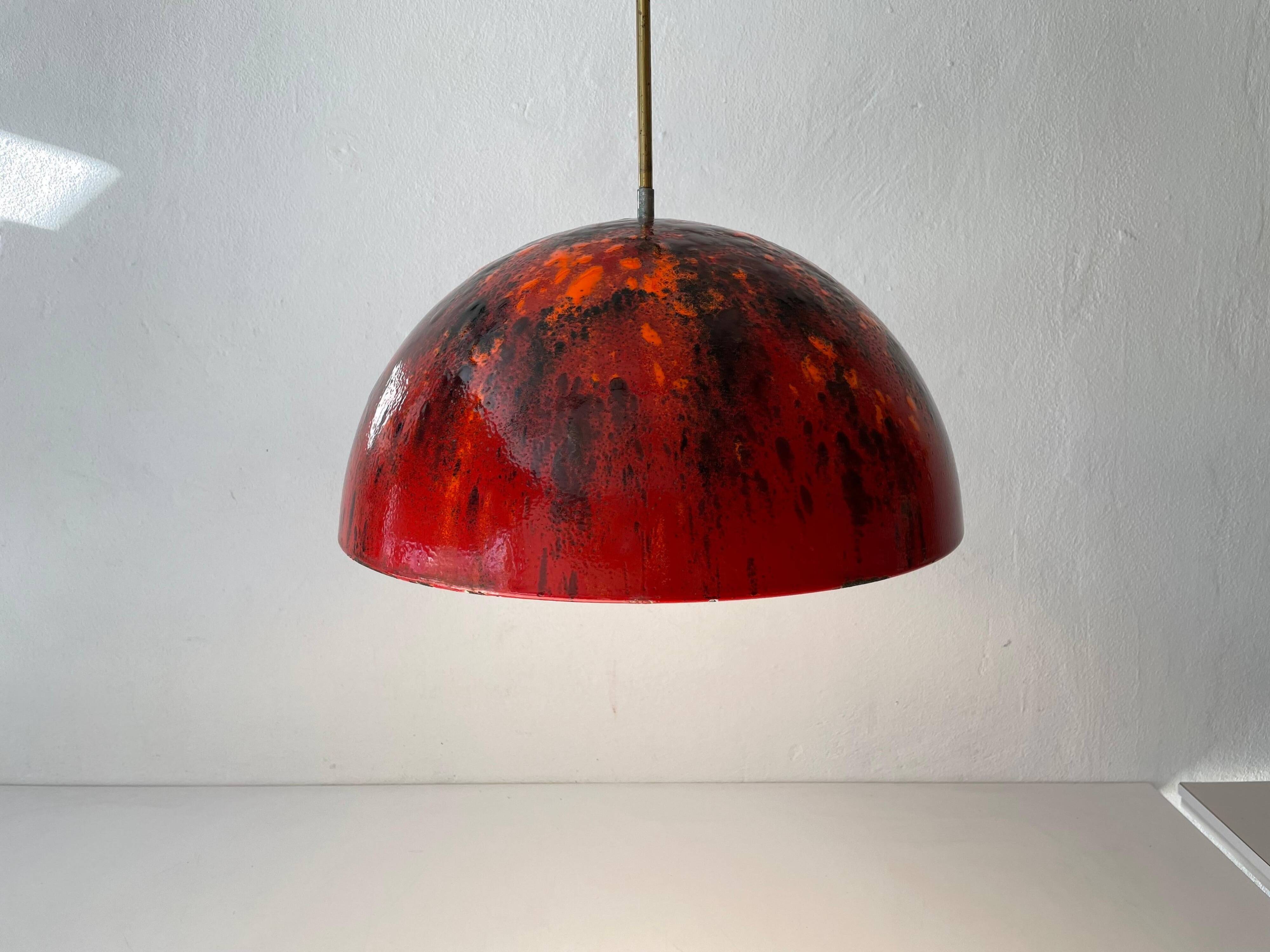 Coates enamel pendant lamp, 1960s, Germany