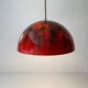 Coates enamel pendant lamp, 1960s, Germany
