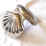 Boite à bijoux vintage en forme de coquille St Jacques - écrin Coquillage