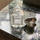 Art Deco crystal silver-plated sugar shaker