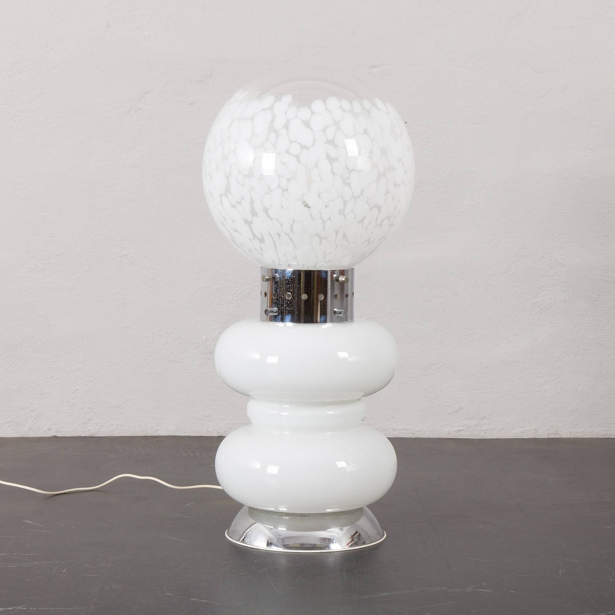 Space Age Murano glass  lamp by Carlo Nason, Mazzega, Italy, 1970s