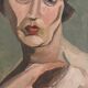 Old oil portrait