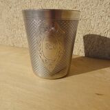 Silver-plated metal timbale Ercuis