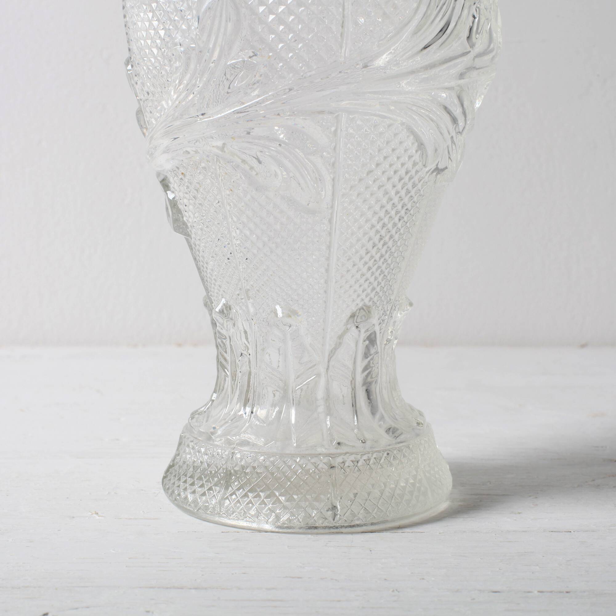 Italian Glass Bottle with Ceramic Stopper / Polveri Alberani / 1950s–1970s