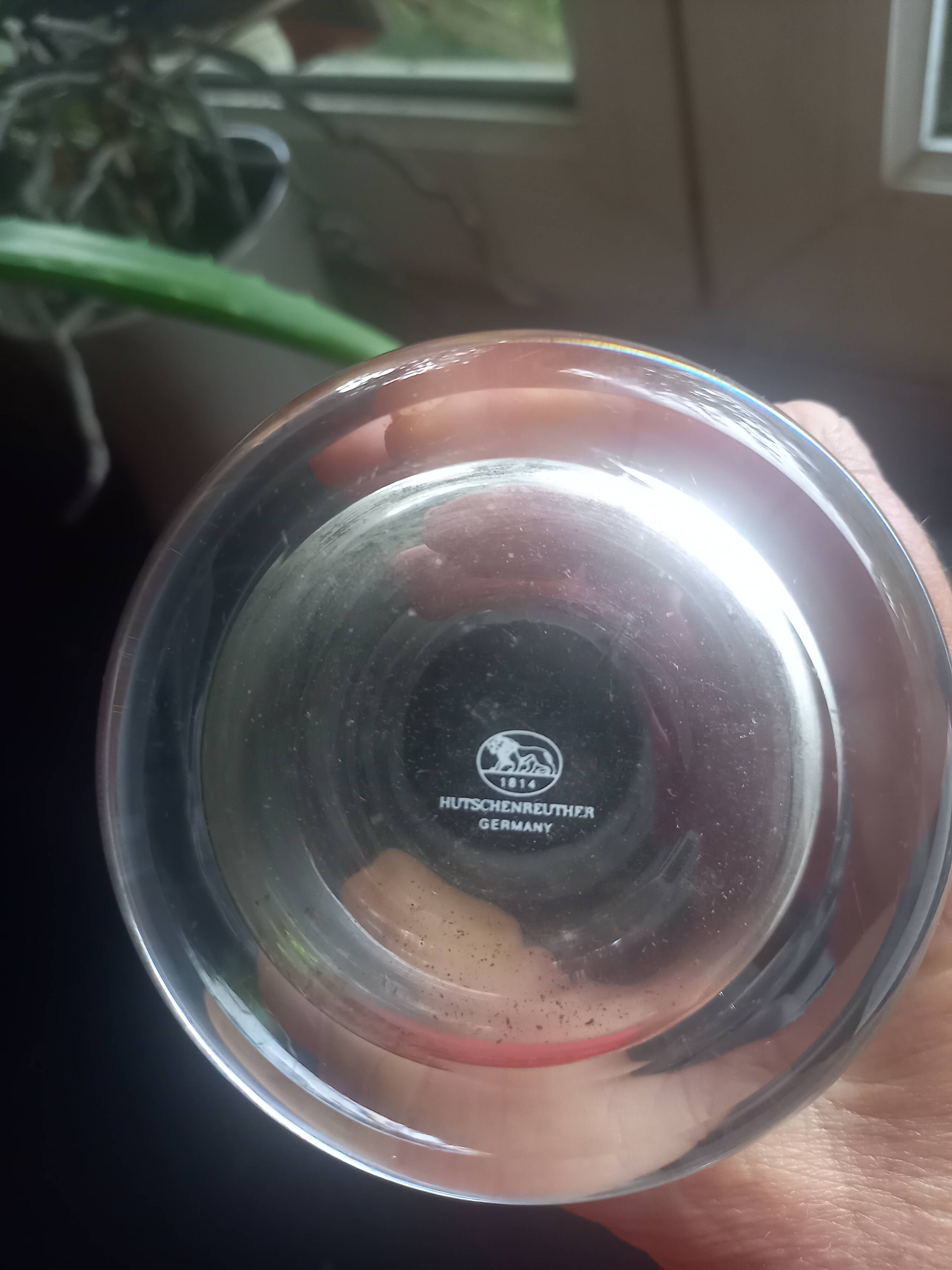 Leonard vase for Hutschenreuther in vintage glass