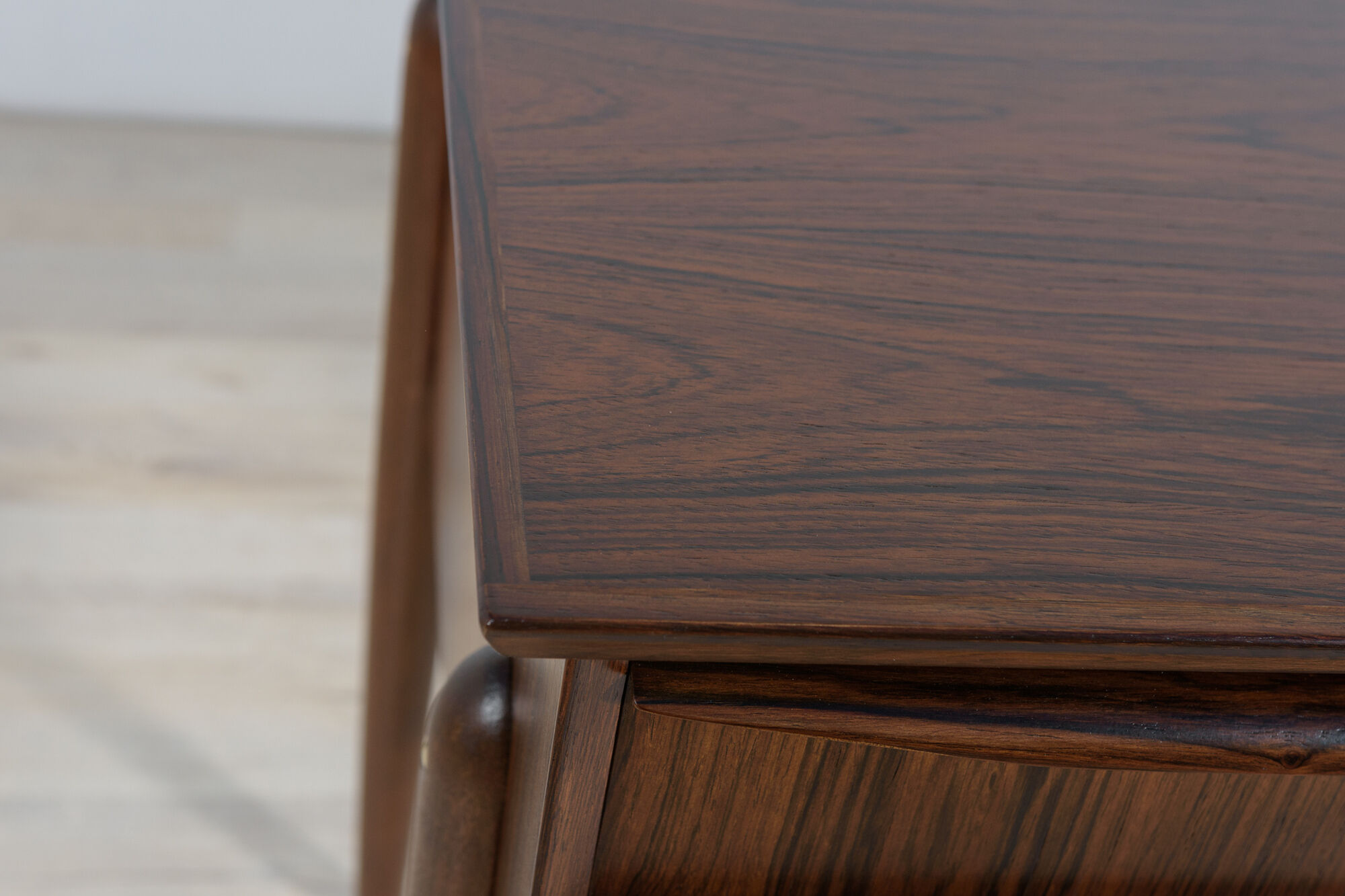 Mid-Century Freestanding Rosewood Desk, 1960s